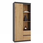Arden RS-80 Anthracite Oak Bookcase - Image 2