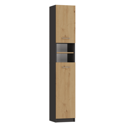 Marbela Loft Cabinet Anthracite Oak