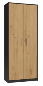 Olmo 2D Anthracite Oak Cabinet Shelf - Image 2
