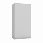 Malwa SD-90 Two-Door Wardrobe in White Matt - Image 2