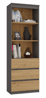 Atlas RS-60 Anthracite Oak Bookcase - Image 3