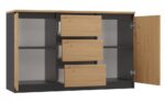 Costa Modern Sideboard – Anthracite & Oak - Image 2