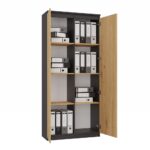 Orwin RS-80 Anthracite Oak Bookcase - Image 3