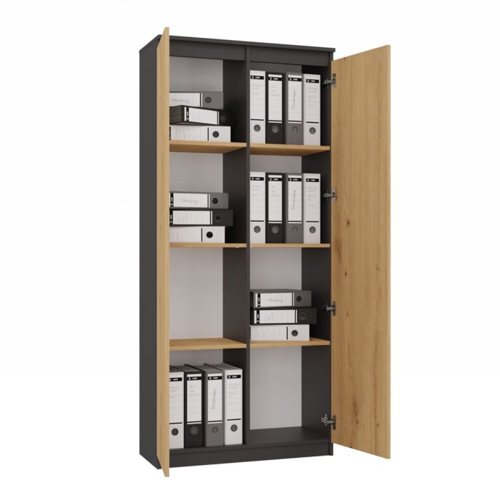 Orwin RS-80 Anthracite Oak Bookcase - Image 3