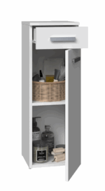 Pureline Tall White Cabinet - Image 3