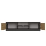 Malwa 140 Modern TV Unit in Anthracite / Artisan Oak - Image 4