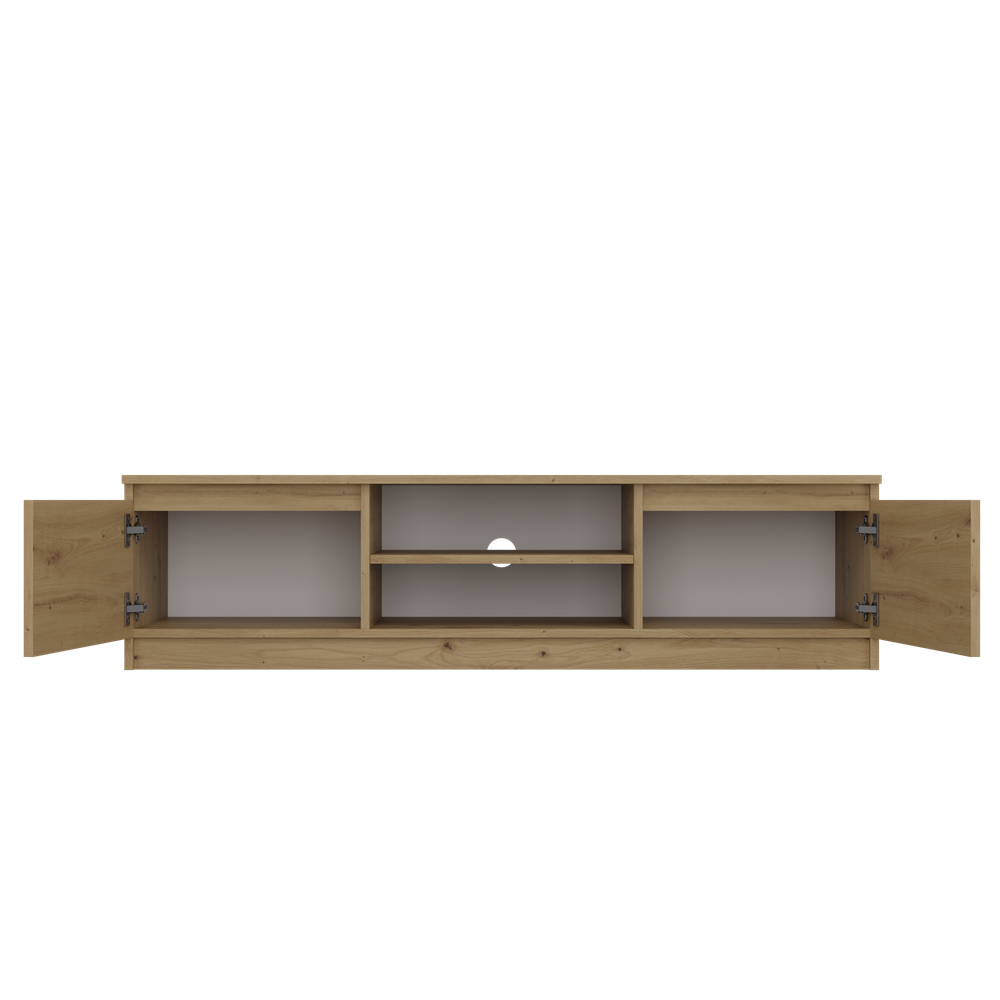 20st_1 Malwa 140 Modern TV Unit in Artisan Oak - Image 5