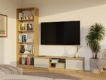 TV Stand Dalton 140 Oak & Cashmere Beige - Image 6