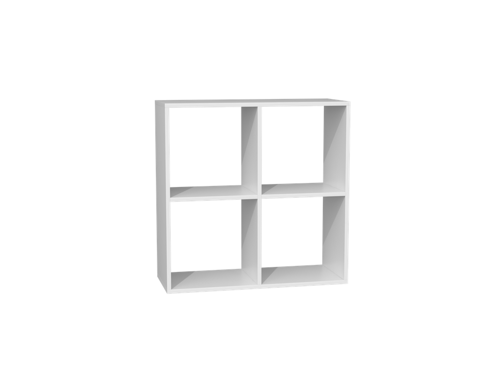 220002 Malax 2x2 Cube Bookcase in White - Image 1