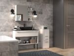 Nel V DDS Bathroom Cabinet in White Gloss - Image 4
