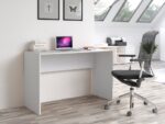 Plus White Computer Desk - Minimalist Design - Image 2