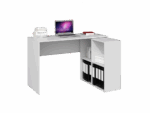 Plus Desk with Malax 2x2 Bookshelf - White