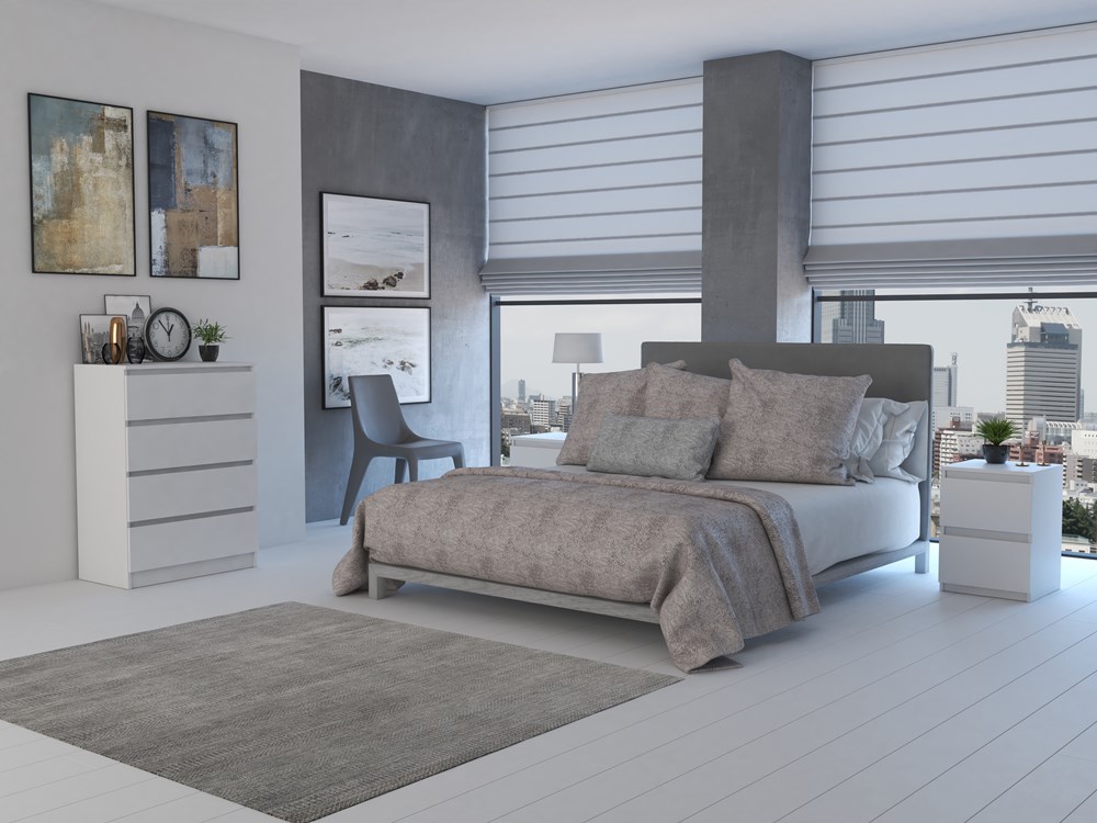 2_20_4_white Malwa M4 Chest of Drawers - White - Image 3