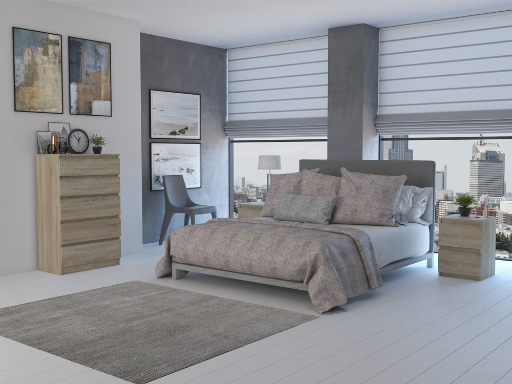 2_20_5_sonoma Malwa M5 5-Drawer Chest - Sonoma Oak - Image 3