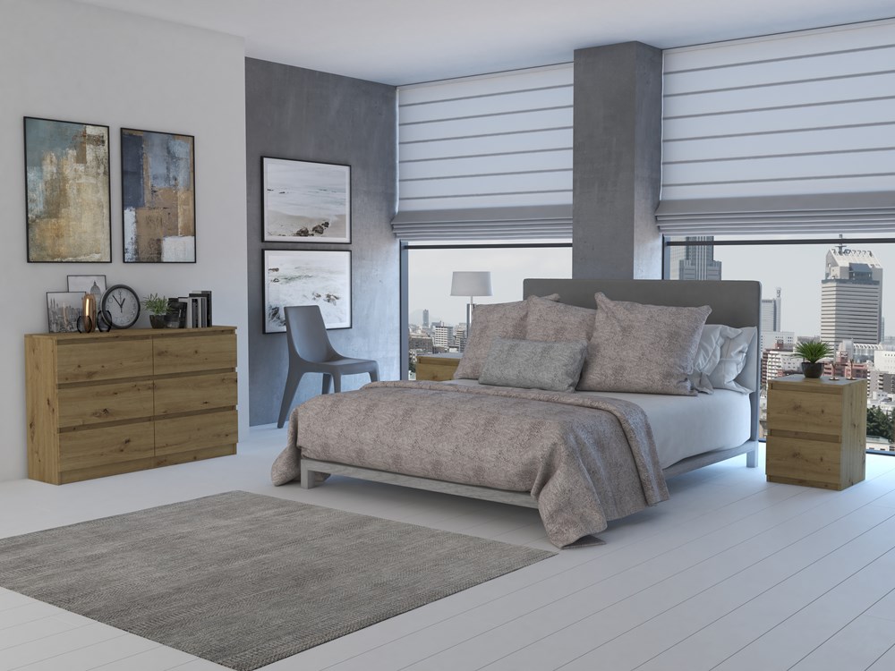 2_20_6S_artisan Malwa M6 6-Drawer Chest - 120cm - Artisan Oak - Image 5