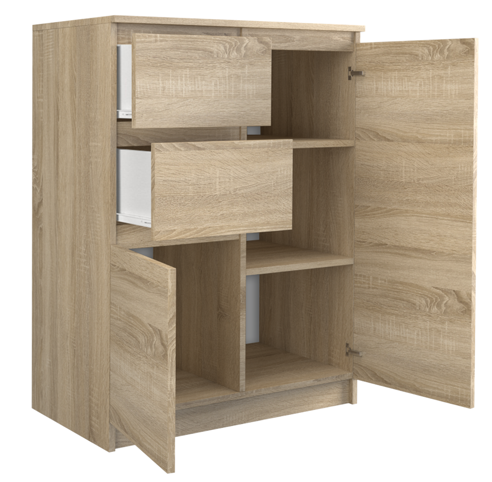 2d2s-sonoma-33 Malwa 2D2S Sideboard - Sonoma Oak - Image 3