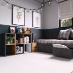 Grid 2x3 Anthracite Oak Bookcase - Image 2