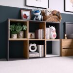 Grid 2x3 Anthracite Oak Bookcase - Image 3