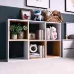 Malax 2x3 Modern Cube Bookcase in White Matt - Image 2