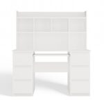 Kuba Workstation with Overhead Shelf – White - Image 8
