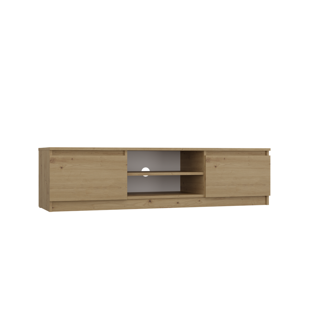 3 Malwa 140 Modern TV Unit in Artisan Oak - Image 1