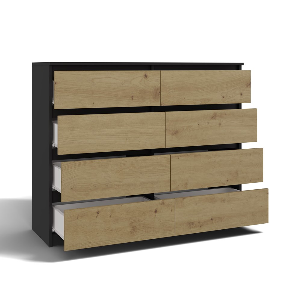 3 Malwa M8 Dresser - Anthracite & Artisan Oak - Image 2