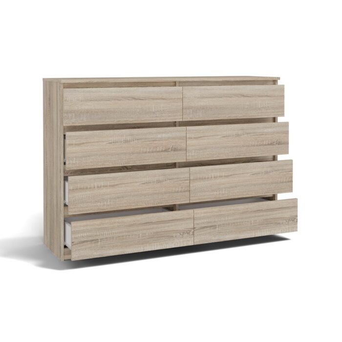 Malwa M8 Wide Chest – Sonoma Oak 140cm - Image 2