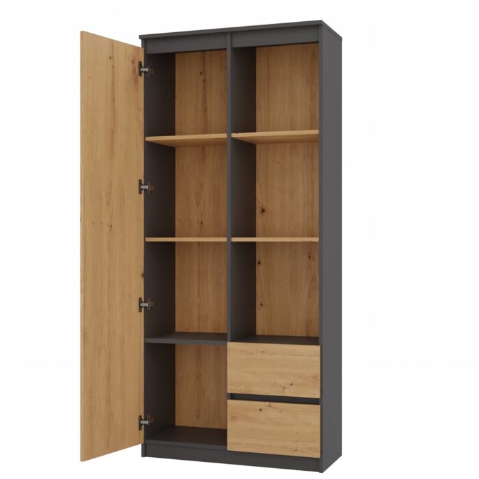 Arden RS-80 Anthracite Oak Bookcase - Image 3