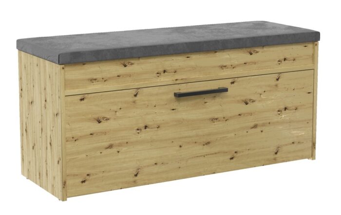 Lomera Shoe Cabinet – Oak Finish - Image 1