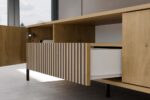 TV Cabinet Elwood 160 Oak Ribbed Front - Image 9