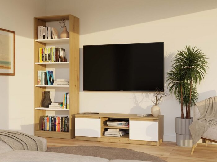 TV Stand Dalton 120 Rustic Oak - Image 13
