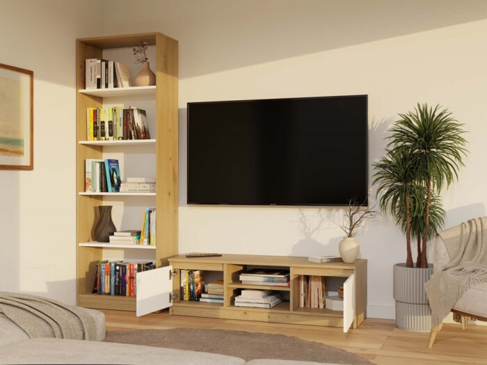 TV Stand Dalton 120 Rustic Oak - Image 14