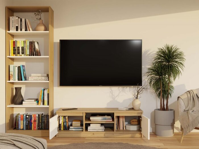 TV Stand Dalton 120 Rustic Oak - Image 15
