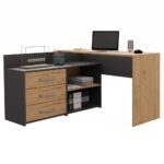Dany Modern Desk – Anthracite & Oak - Image 3