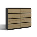 Malwa M8 Dresser - Anthracite & Artisan Oak