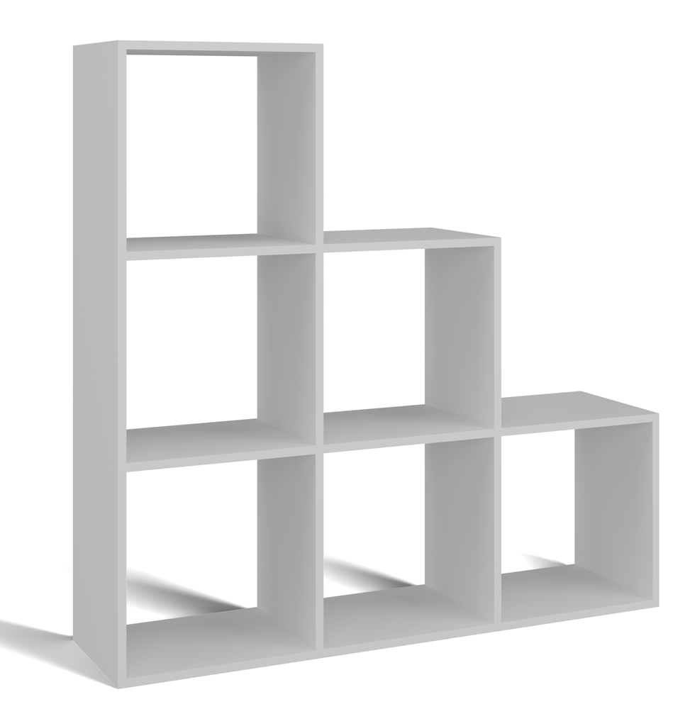 4 STEP RS-30 Modern Cube Bookcase in White - Image 1