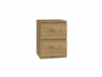 Vero M2 Oak Effect Bedside Cabinet