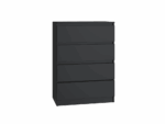 Malwa M4 Black 4-Drawer Chest