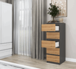 Malwa W5 Anthracite Oak Sideboard - Image 5