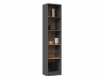 Onyx R40 Classic Bookcase in Anthracite / Artisan Oak - Image 2
