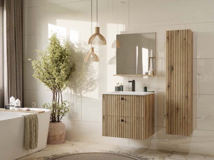 Tigo 60 Vanity Cabinet with Sink - Image 2