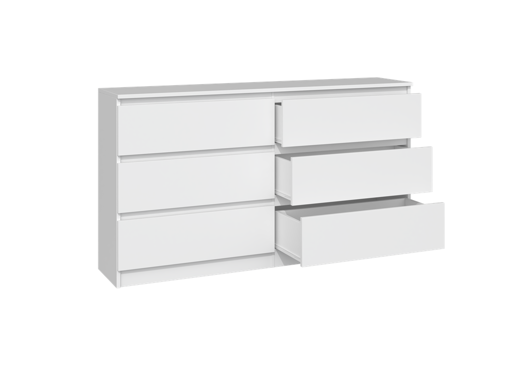 8 Malwa M6 Wide Dresser - White Matte - Image 2