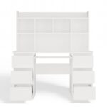 Kuba Workstation with Overhead Shelf – White - Image 11