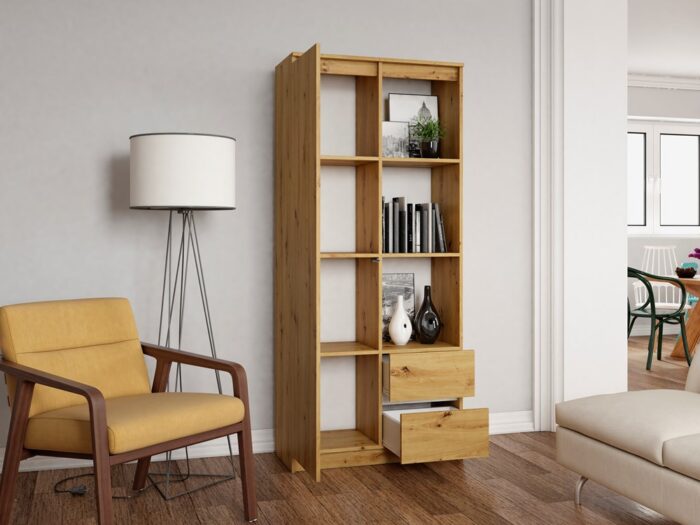 Arden RS-80 Oak Bookcase - Image 4