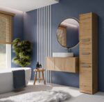 Sara S33 Tall Bathroom Cabinet in Artisan Oak - Image 3