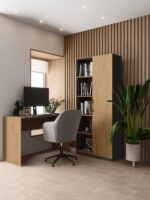 Raven RD-80 Anthracite Oak Bookcase - Image 5