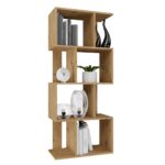 Nexa 4P Oak Shelving Unit