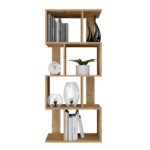 Nexa 4P Oak Shelving Unit - Image 3