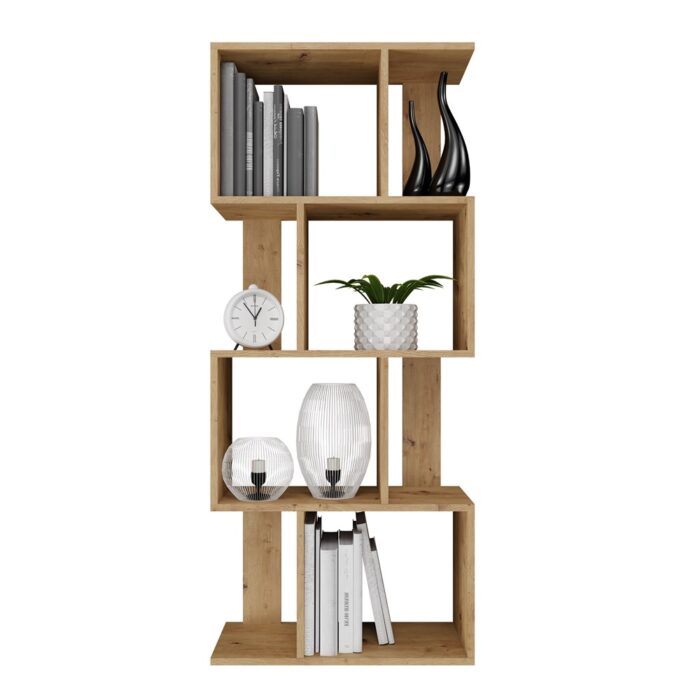 Nexa 4P Oak Shelving Unit - Image 3