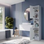 Sara S30 Tall Bathroom Cabinet in White - Image 6